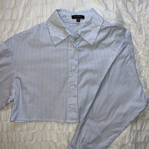 Cropped striped shirt - Picture 1 of 4